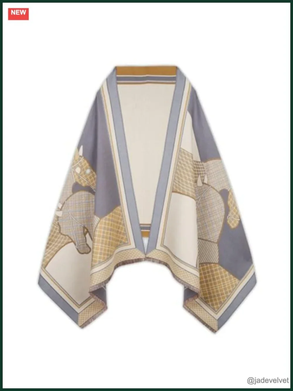 Pashmina Silky Shawl Wrap Poncho Cape Cashmere Feel